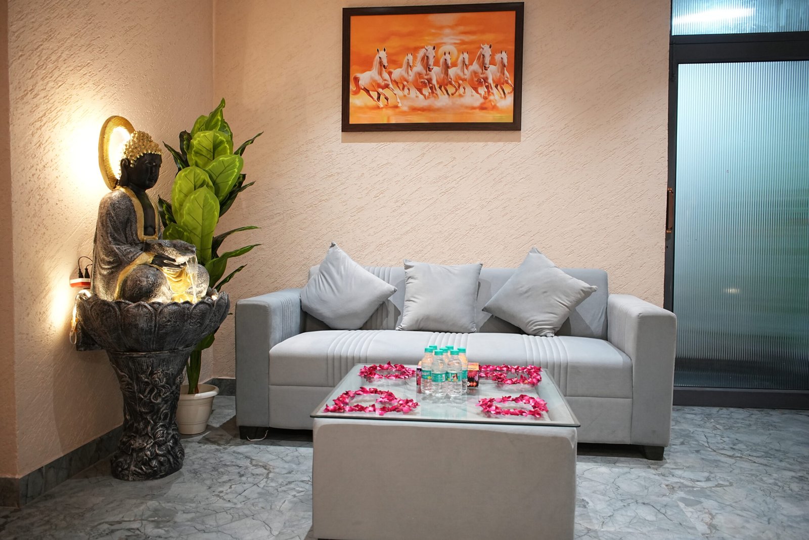 Deep tissue back massage in progress.